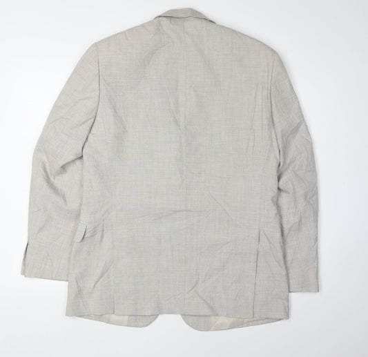 Gurteen Men's Beige Suit Jacket 38R Regular