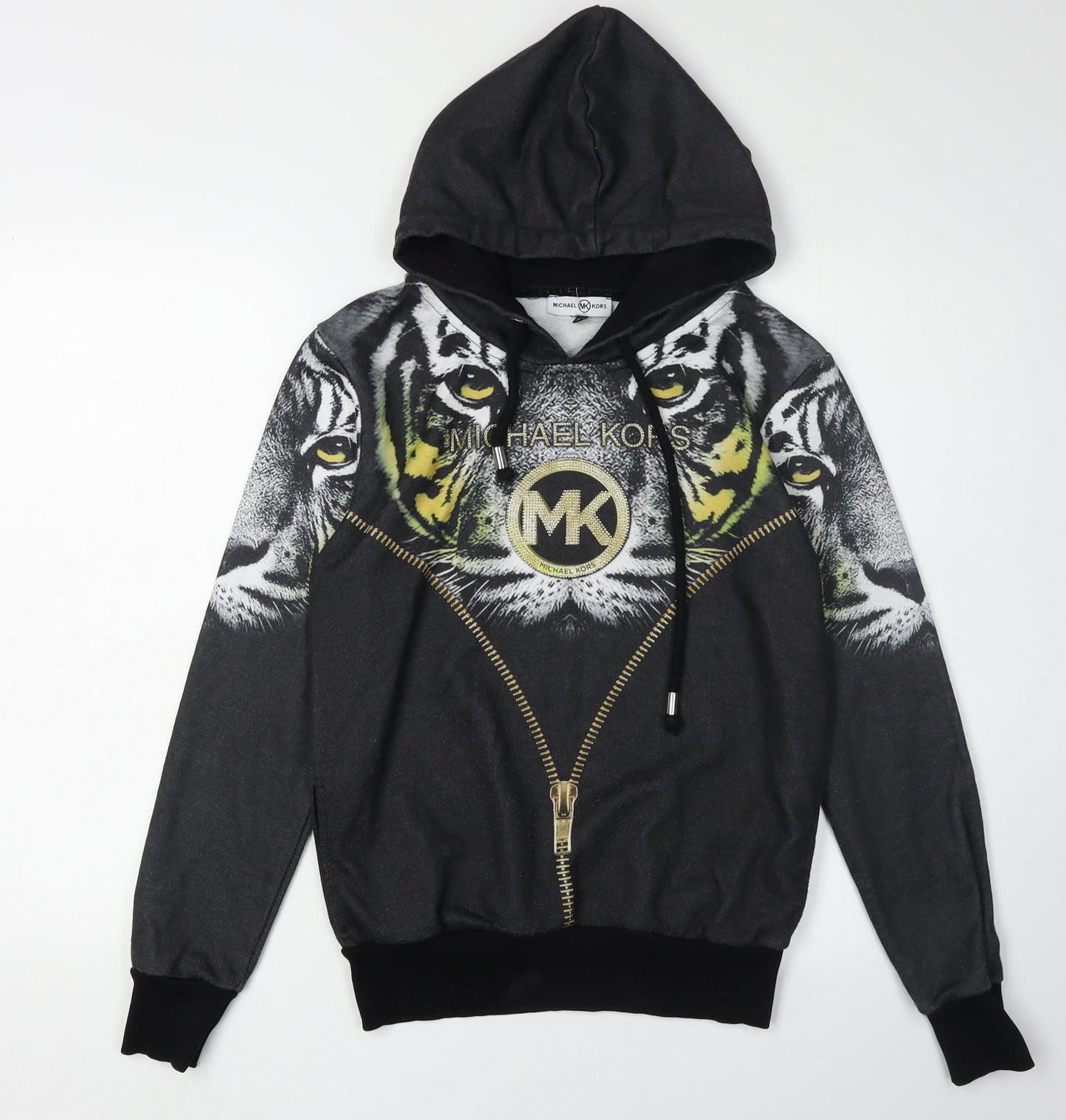 Michael Kors Women's Black Full Zip Hoodie Size M