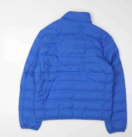Michael Kors Men's Blue Puffer Jacket, Size S
