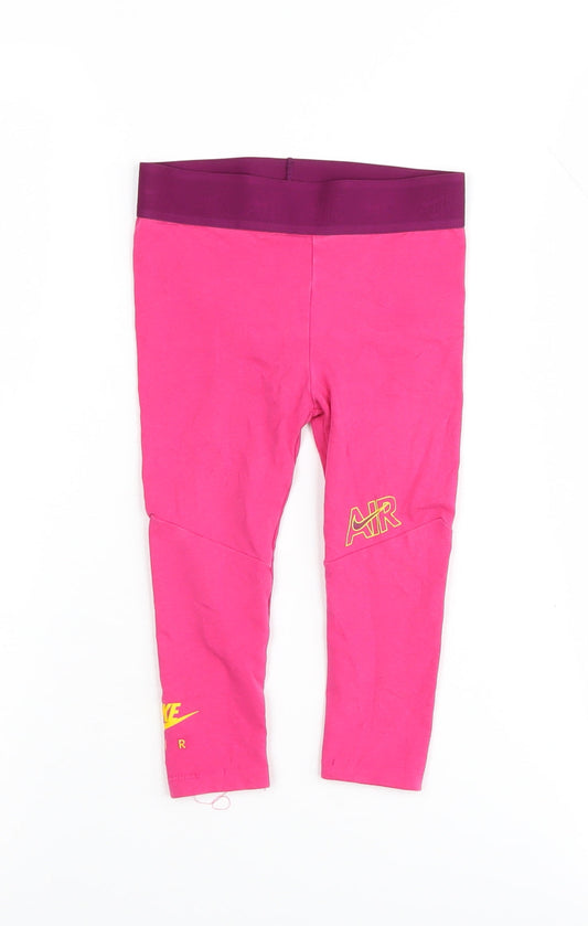 Nike Girls Pink Leggings 2 Years