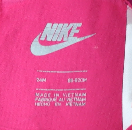 Additional view of Nike girls’ pink leggings 2 years