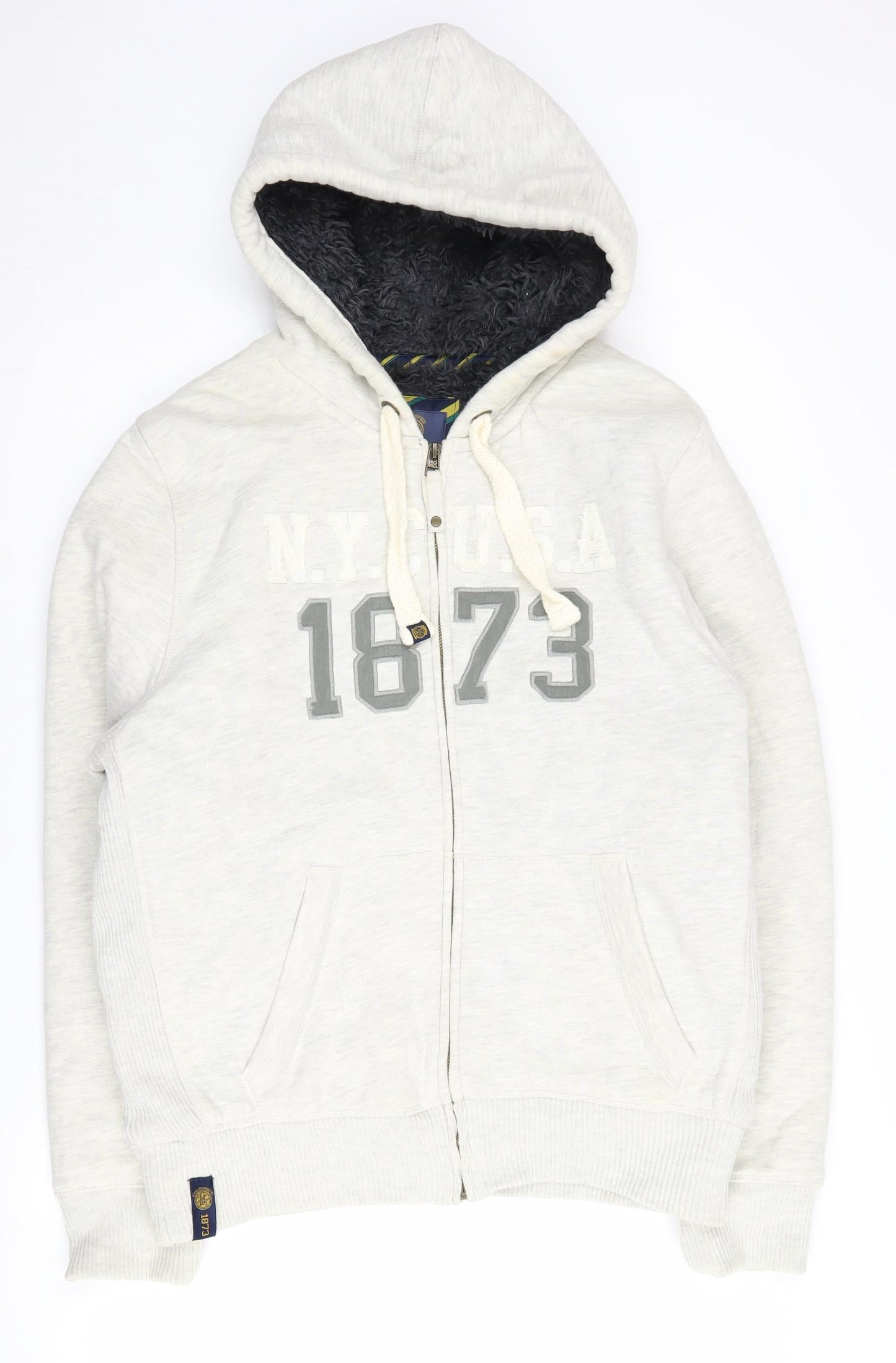 Lee Cooper Men's Ivory L Full Zip Hoodie