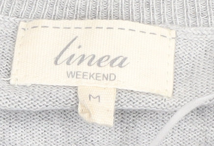 Additional view of Linea Women's Grey Striped jumper - M