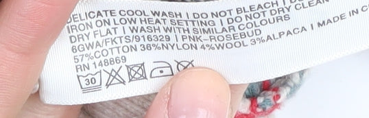 FatFace Women's Beige Christmas Jumper Size 14