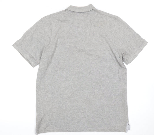 Nike Men's Grey Polo Shirt M with Logo Accents