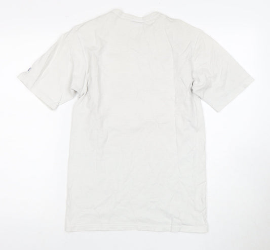 Champion Men's Small White Graphic Print T-Shirt