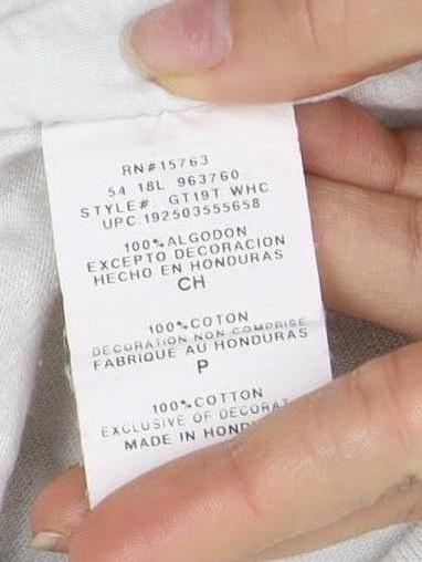 Champion Men's Small White Graphic Print T-Shirt