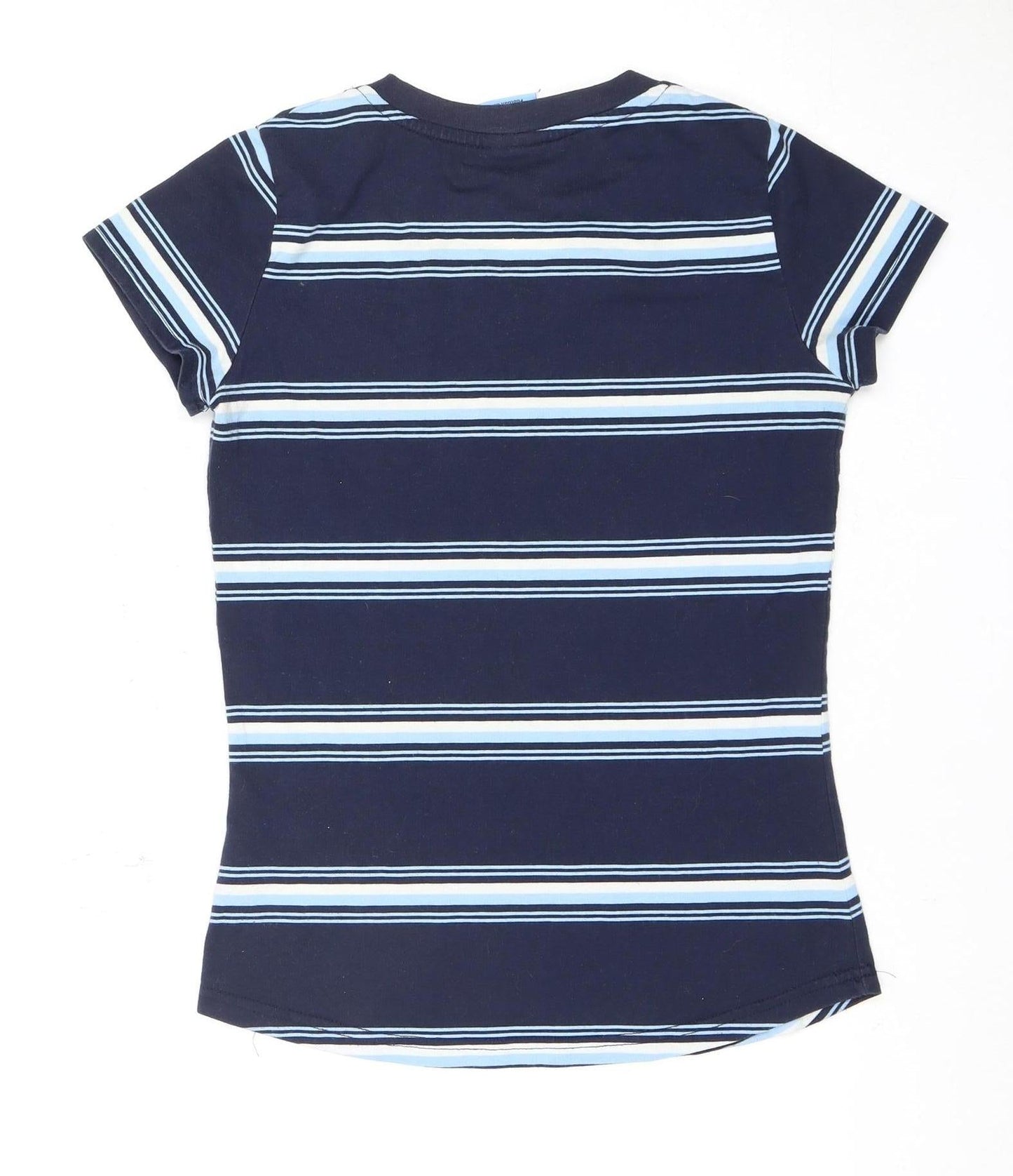 Manchester City Women's Striped T-Shirt - Blue, Size 8