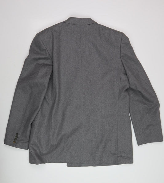 Centaur Gold Men's Grey Double-Breasted Blazer 46 Long