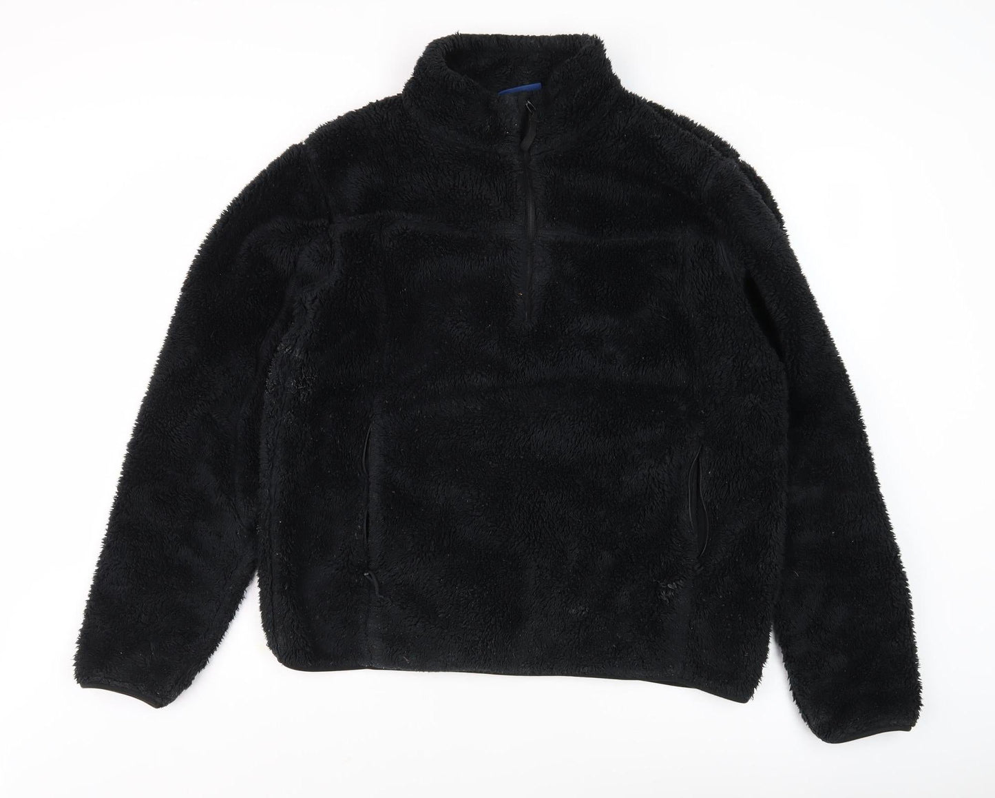 Mountain Warehouse Black Fleece Zip Sweatshirt L