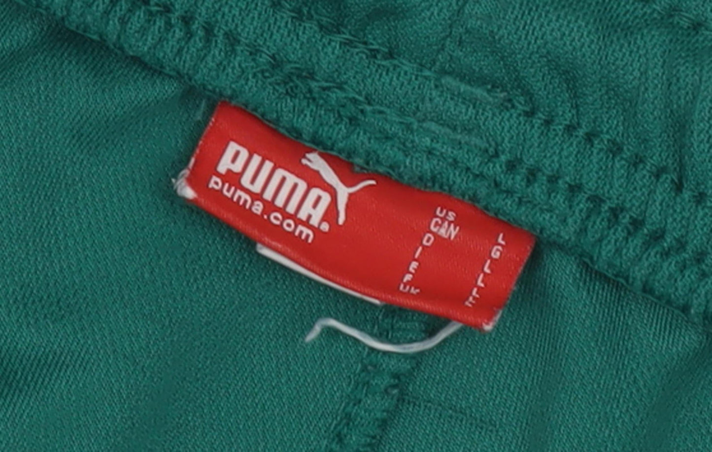 Puma Men's Green Shorts, Size L, Elastic Waist