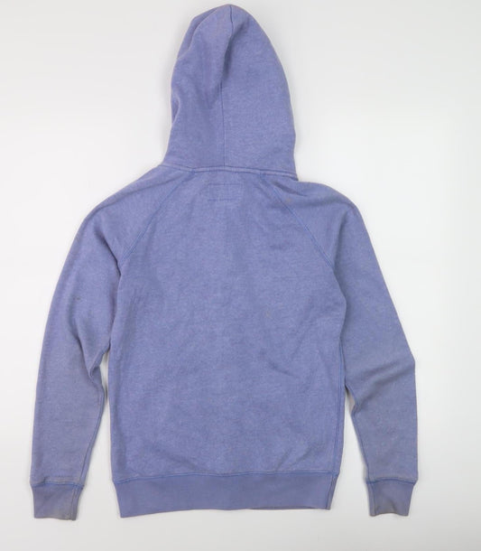 Jack Wills Women's Blue Full Zip Hoodie Size 8