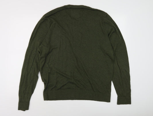 Hollister Men's Green XL Pullover Jumper