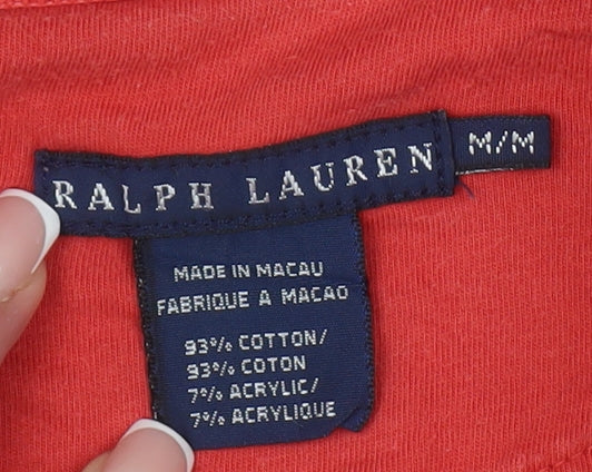 Ralph Lauren Red Women's M Hoodie, Full Zip, University