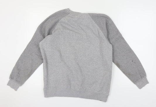 Adidas Men's Grey Pullover Sweatshirt M