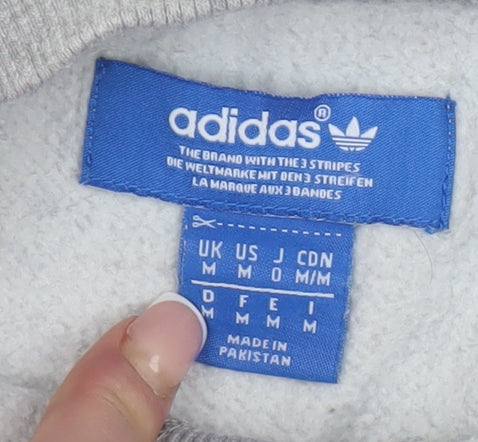 Adidas Men's Grey Pullover Sweatshirt M
