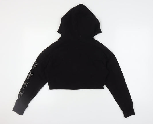 DeSouza Women's Black Hoodie Size S Regular Fit