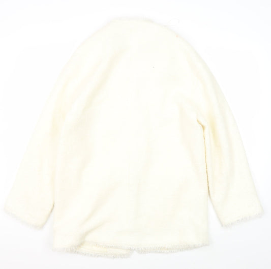 Mango Ivory Women's Mid-Length Coat Size 8