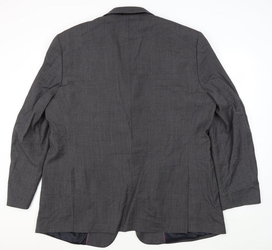 Brook Taverner Grey Wool Men's Blazer 50 Regular