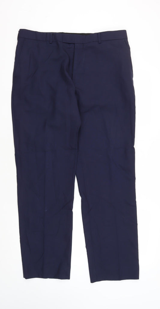Jaeger Men's Blue Trousers 36Straight