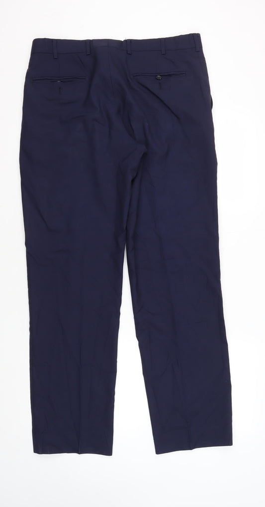 Jaeger Men's Blue Trousers 36Straight
