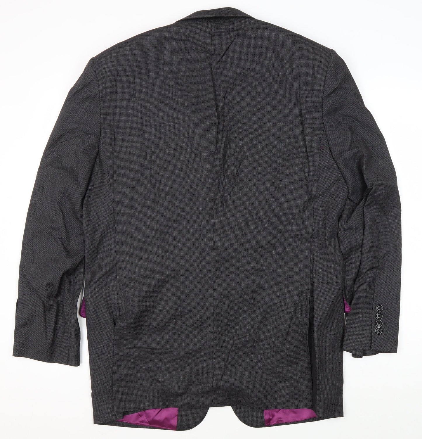 Racing Green Men's Grey Wool Blazer - Size 40R