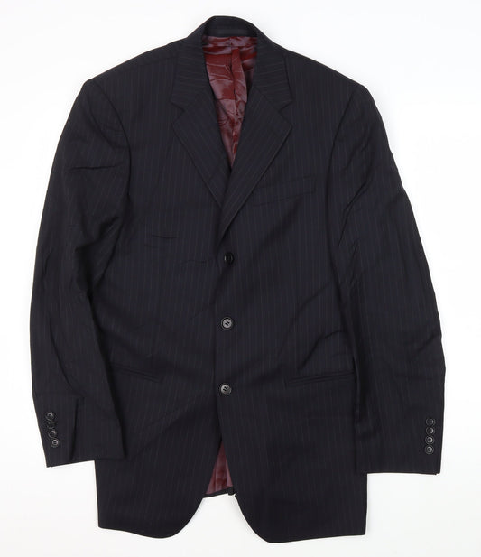 Austin Reed Men's Blue Striped Blazer 38 Regular