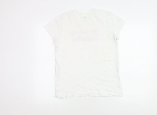 Levi's Women's White T-Shirt Medium Casual