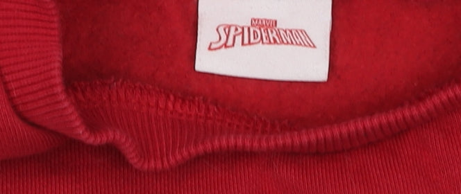 Additional view of Marvel Spiderman boys’' red sweatshirt 4-5 years pullover