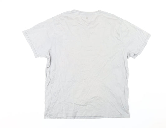 Technicals Men's Grey XL Cotton Crew Neck T-Shirt