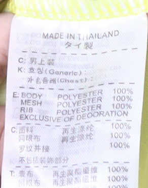 Brand and care label for Nike boys’ yellow football jersey 2xs athletic collared