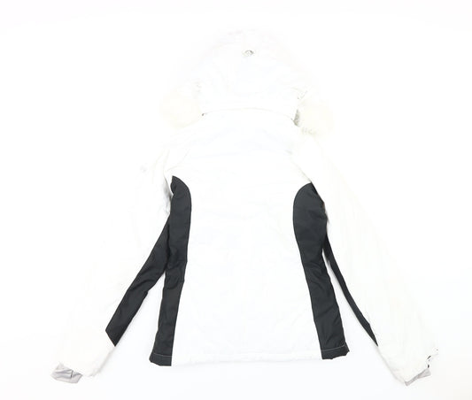 Trespass Women's White Ski Jacket XS, Waterproof, Hooded