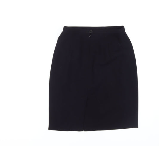 Escada Women's Black Wool Pencil Skirt Size 10