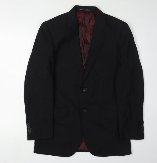T.M. Lewin Men's Black Blazer 36S Formal