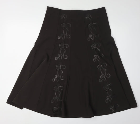 Stephen Women's Black A-Line Skirt Size 14