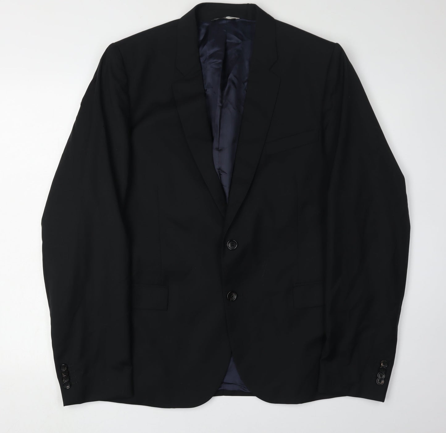 Paul Smith Men's Black Blazer, Size 44, Wool-Mohair Blend