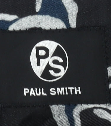 Paul Smith Men's Black Blazer, Size 44, Wool-Mohair Blend