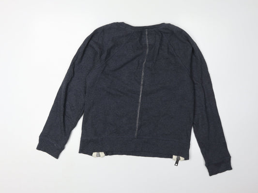 Superdry Women's Black Sequin Pullover Sweatshirt S