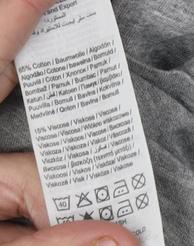 Jack & Jones Grey Graphic Print T-Shirt, Size L