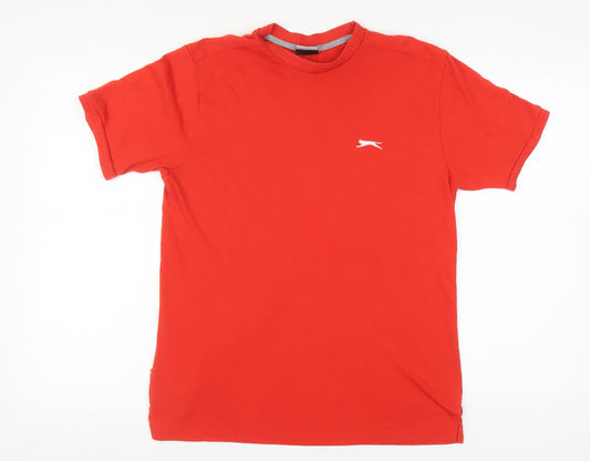 Slazenger Men's Red Crew Neck T-Shirt Size L