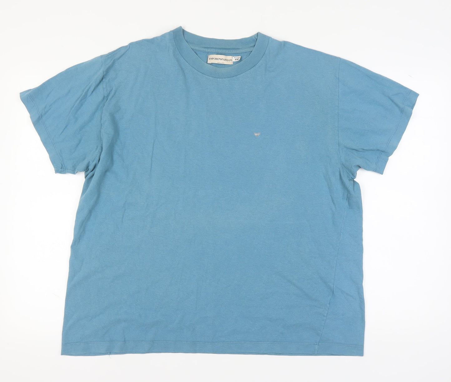 Emporio Armani Men's Blue 2XL Crew Neck T-Shirt