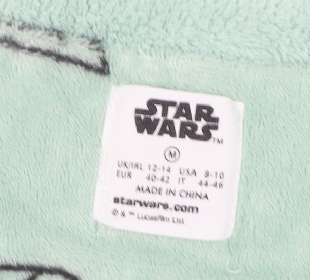 Close-up detail of Star Wars Green Pyjama Top Women Medium 12-14