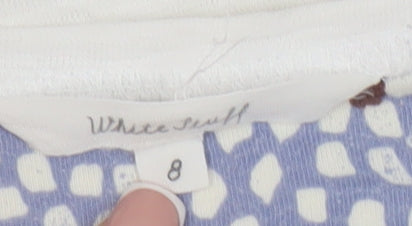 Womens UK Size 8 White Stuff White Cotton T-Shirt