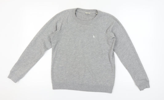Womens UK 10 Regular Jack Wills Grey Pullover Sweatshirt