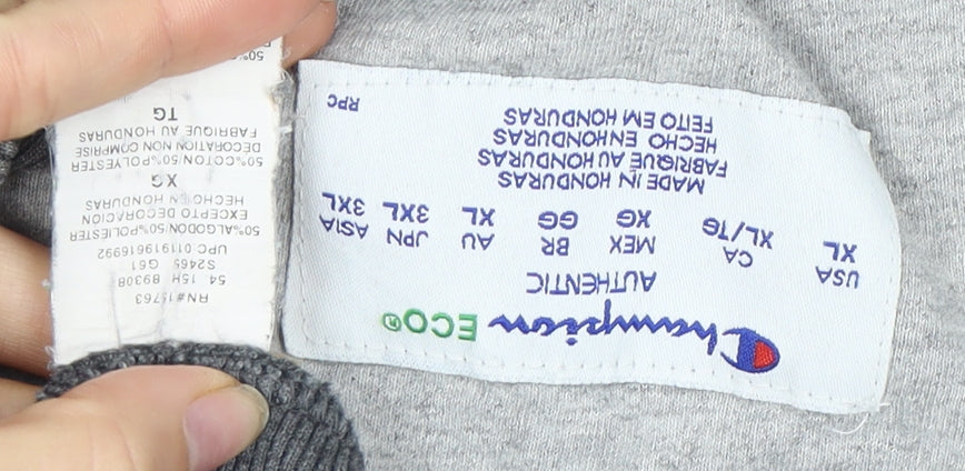 Champion Men's Grey XL Pullover Sweatshirt