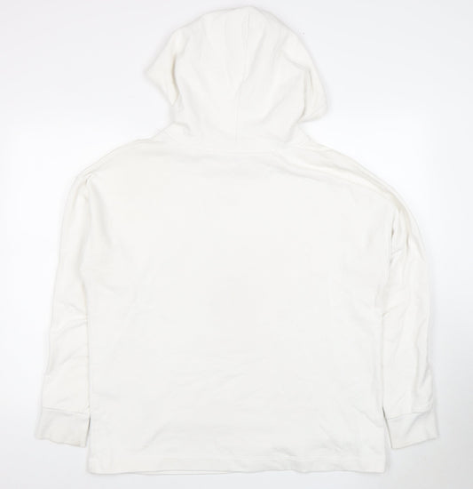 AllSaints Ivory Logo Pullover Hoodie - Men's Small