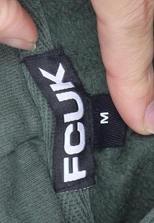 FCUK Green Unisex Pullover Hoodie M