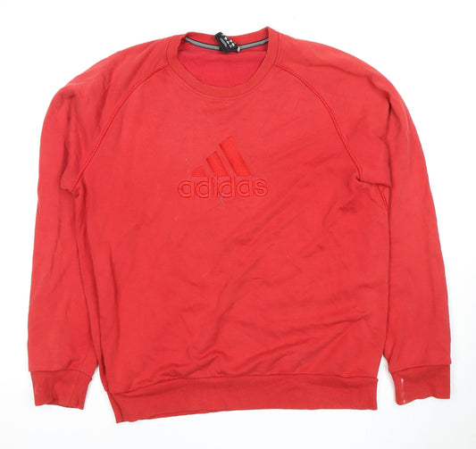 Adidas Men's Red Sweatshirt XL Pullover
