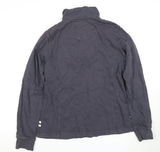 Crew Clothing Co. Grey High Neck 1/2 Zip Sweatshirt Unisex Adult