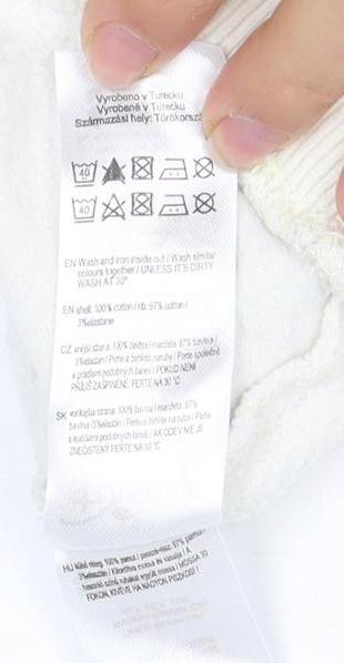 Disney Unisex Ivory Pullover Sweatshirt Size 10